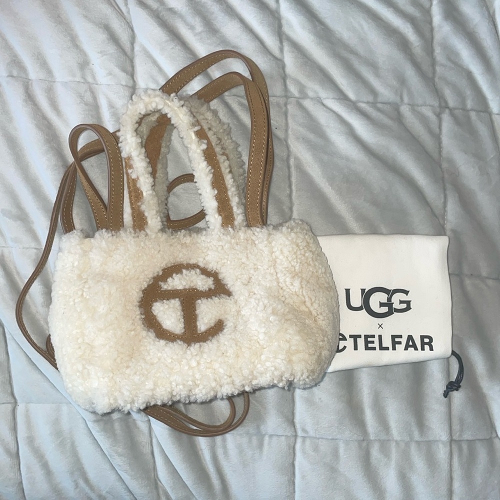 Telfar X UGG Reverse Shopping bag small natural